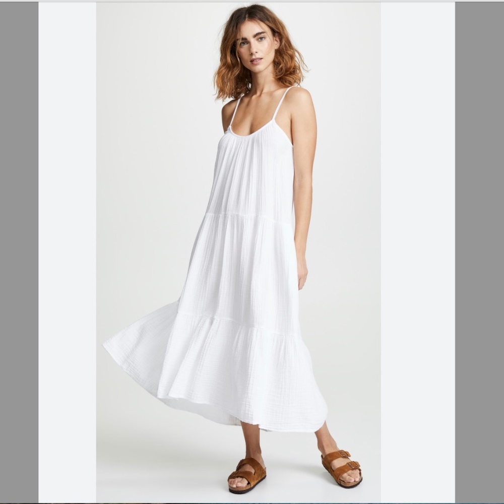 XiRENA Ruby gauze tiered dress XS new with tags Color Olive Green